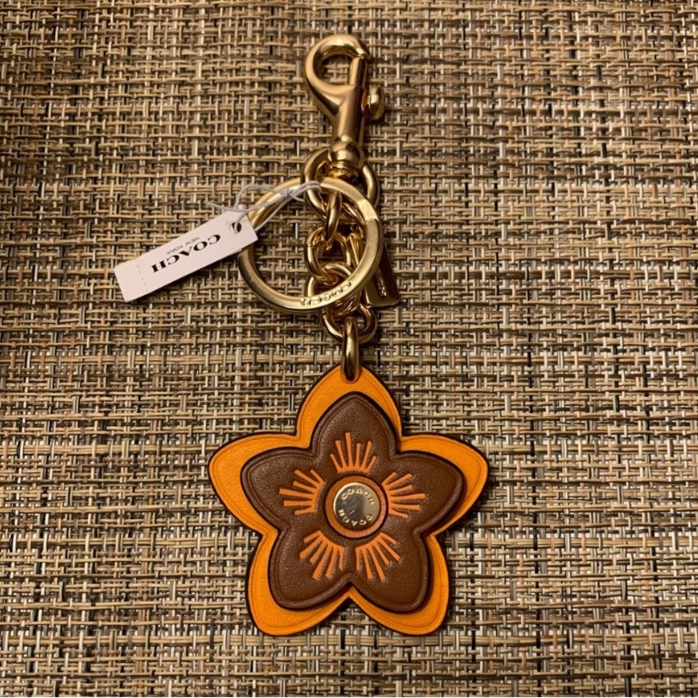 Coach Flower Keychain